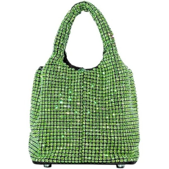 Sparkling Bling Things Handbags - NWT Sparkling Bling SwarovskI Crystal Rhinestone Bucket Bag Shoulder Pur…